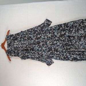 INTERMIX Womens 100%‎ Silk Shoulder Cutout Long Sleeve Maxi Open Cardigan Size M